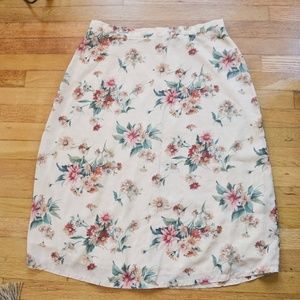 Vintage Floral Skirt Size 18